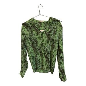 Jaipur Green and Black snake skin Pattern Top